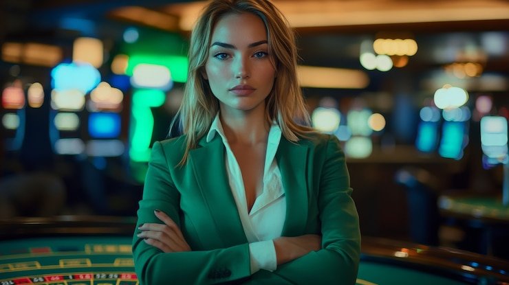 Studio live Push Gaming indosloter dengan dealer profesional dan kamera multi-sudut